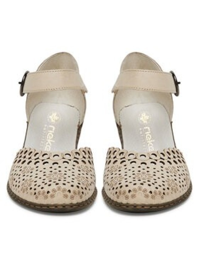 Rieker Półbuty 40902-60 Beżowy