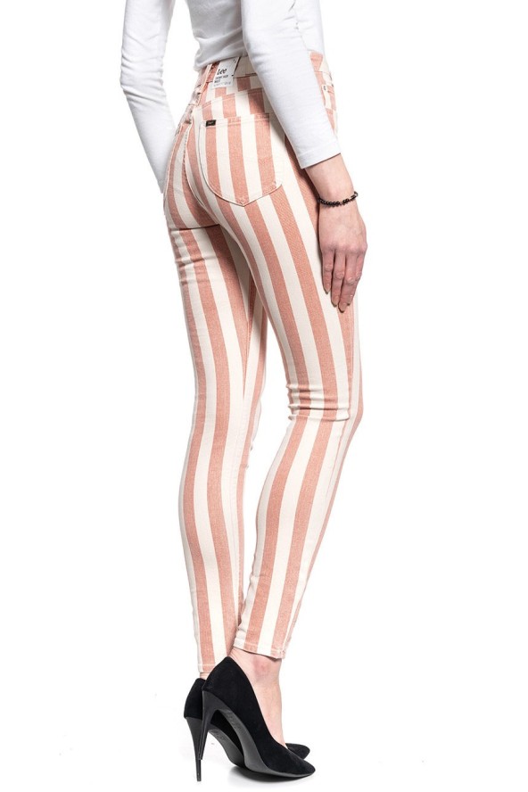 SPODNIE DAMSKIE LEE SKINNY HIGH WAIST TERACOTTA L626LIMG 112114249