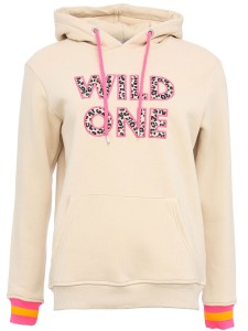 Zwillingsherz Bluza "Dorota" w kolorze beżowym rozmiar: L/XL