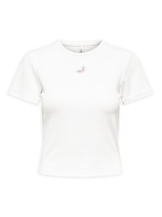 ONLY T-Shirt Daniella 15350554 Biały Slim Fit