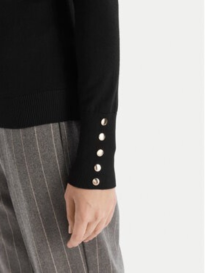 Fracomina Golf FR25WT7001K42101 Czarny Regular Fit