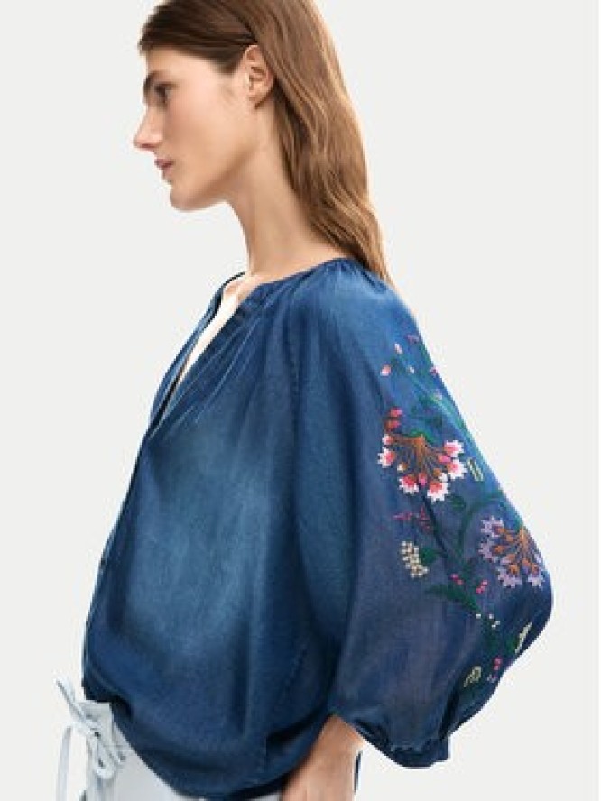 Desigual Koszula jeansowa 26SWBW16 Granatowy Relaxed Fit