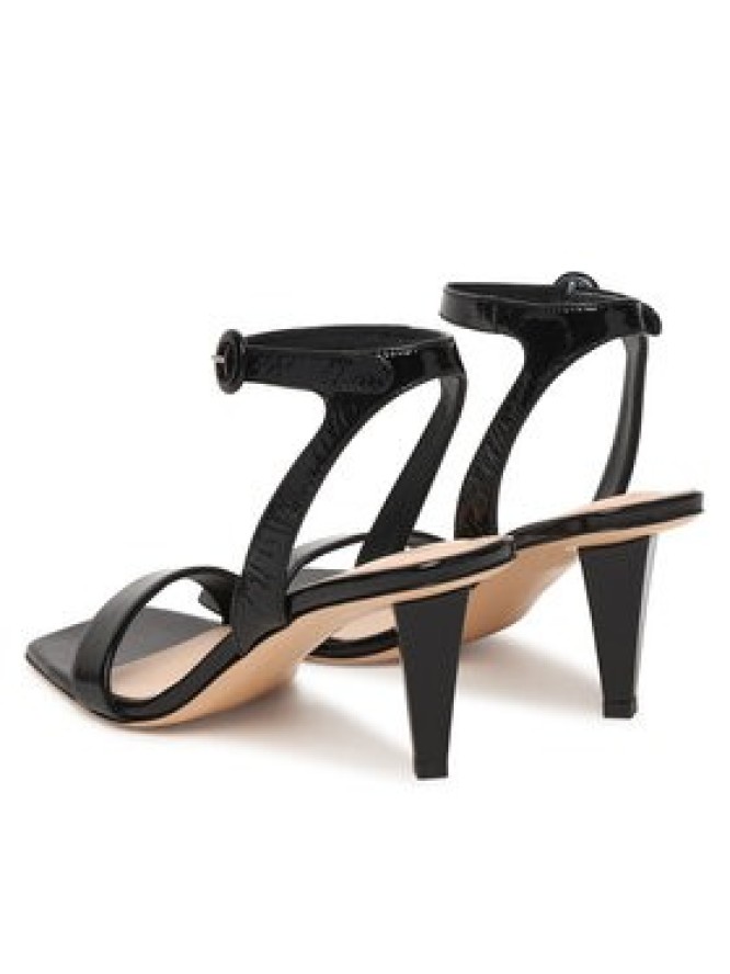 AGL Sandały Celia D689006PCPLUME0000 Czarny