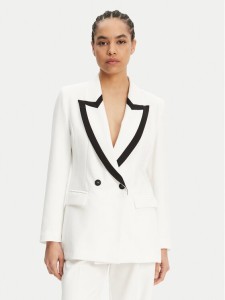 Maryley Marynarka 25EB189/43BN Biały Regular Fit