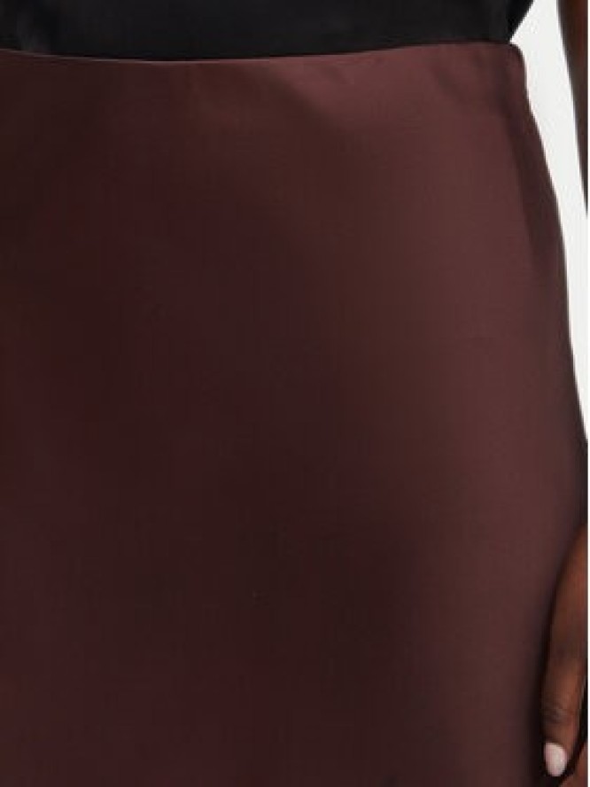ONLY Spódnica midi Faraya 15380116 Brązowy ciemny Slim Fit