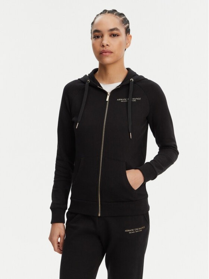 Armani Exchange Bluza 8NYM28 YJE5Z 52AK Czarny Regular Fit