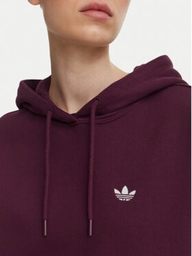 adidas Bluza Essentials Oversized Fleece Hoodie KT2274 Bordowy Regular Fit