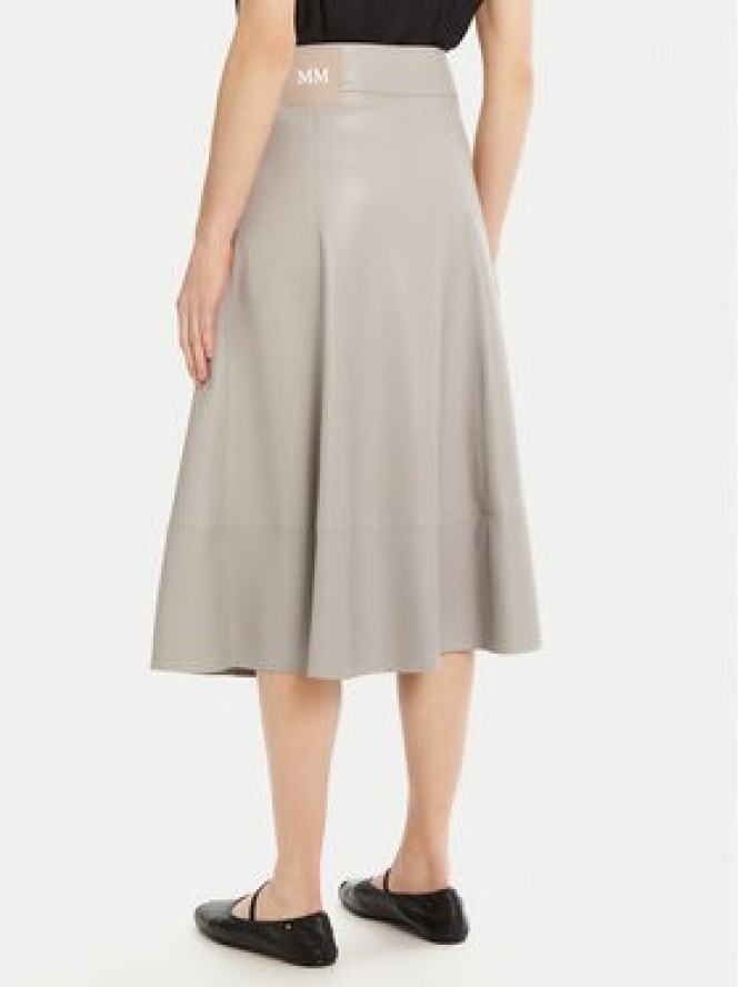 Max Mara Leisure Spódnica z imitacji skóry Marzia 2516771027 Szary Regular Fit