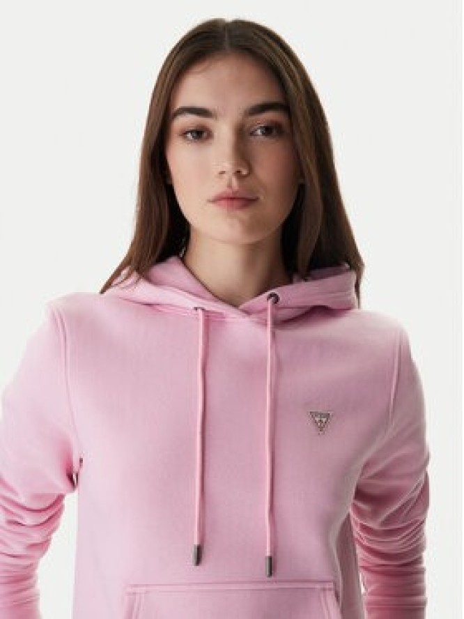 Guess Jeans Bluza W4YQ04 KC811 Różowy Regular Fit