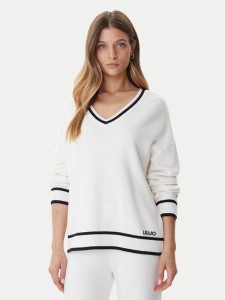 Liu Jo Sport Sweter TF5229 MS59L Écru Regular Fit