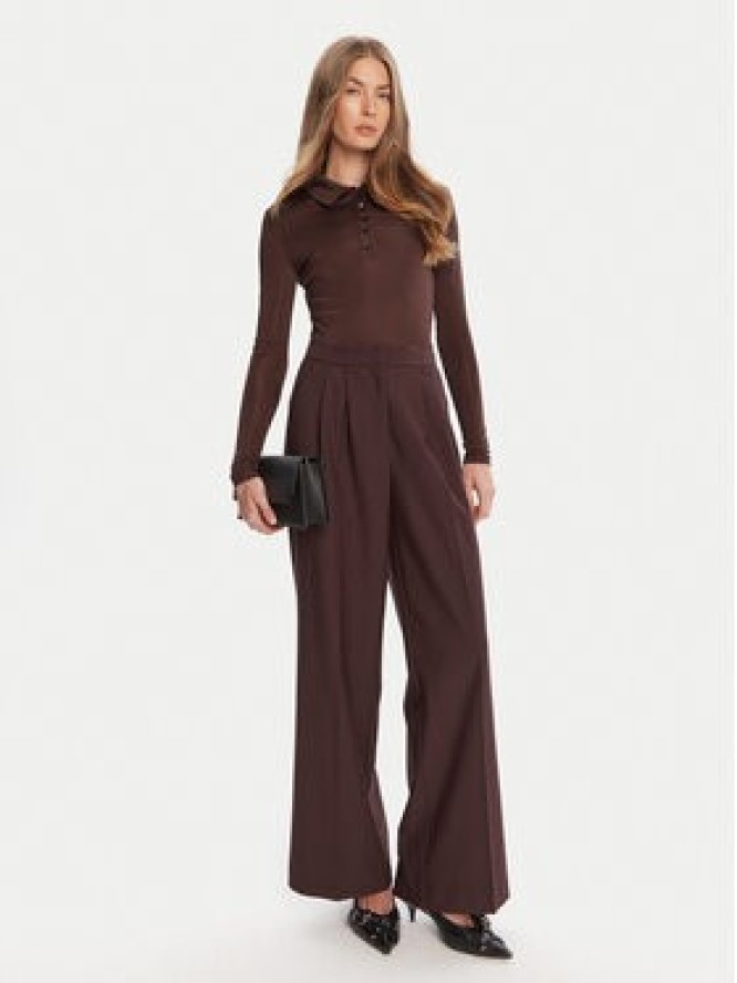 HUGO Bluzka Darosevil 50543100 Brązowy Regular Fit