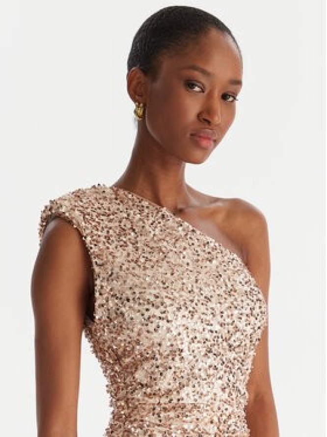 ACCESS FASHION Sukienka wieczorowa 54-3354-612 Brązowy Slim Fit