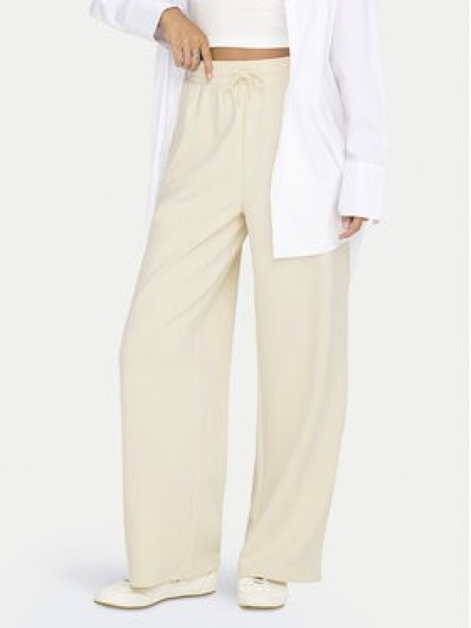 ONLY Spodnie dresowe Scarlett 15346400 Écru Regular Fit