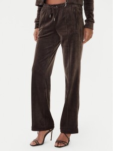 Juicy Couture Spodnie dresowe Tina JCWBJ225307 Brązowy Regular Fit