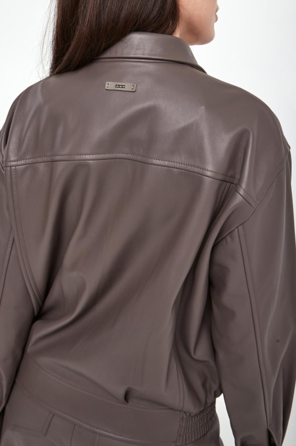 Kurtka damska skórzana bomberka PESERICO