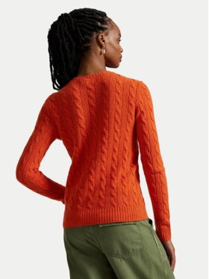 Polo Ralph Lauren Sweter 211971865010 Pomarańczowy Slim Fit