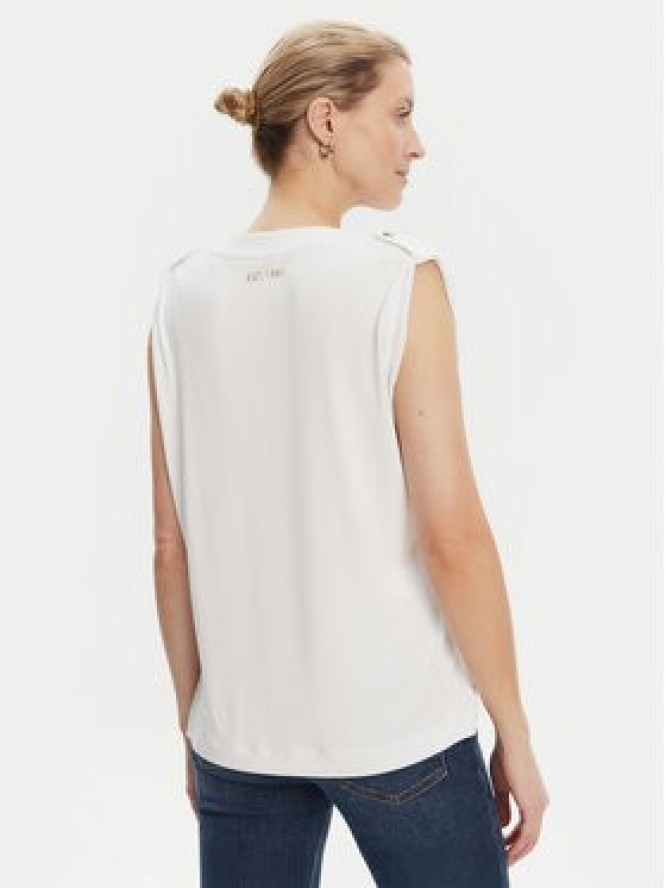 Guess Bluzka W5YP52 KCYW2 Biały Regular Fit