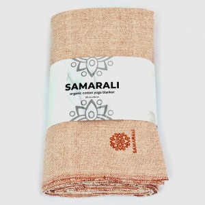 Samarali Koc do jogi z bawełny organicznej – 200 x 150 cm