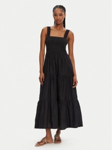 Seafolly Sukienka letnia Faithful 54865-DR Czarny Regular Fit