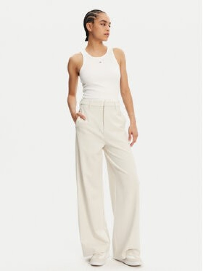 Calvin Klein Jeans Spodnie palazzo J20J225334 Beżowy Wide Leg