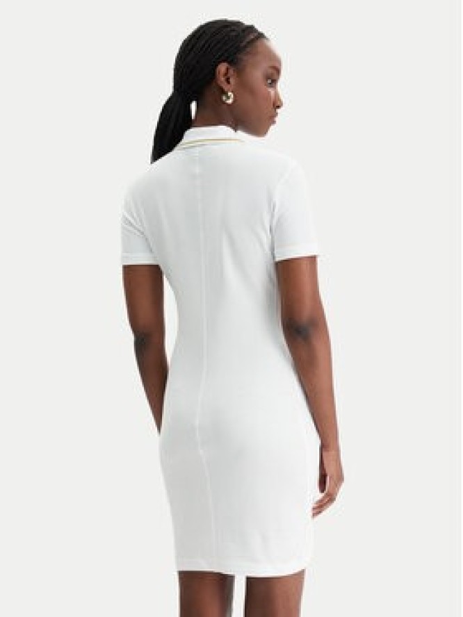 Versace Jeans Couture Sukienka codzienna 80HAOT03 CJ01T Biały Slim Fit