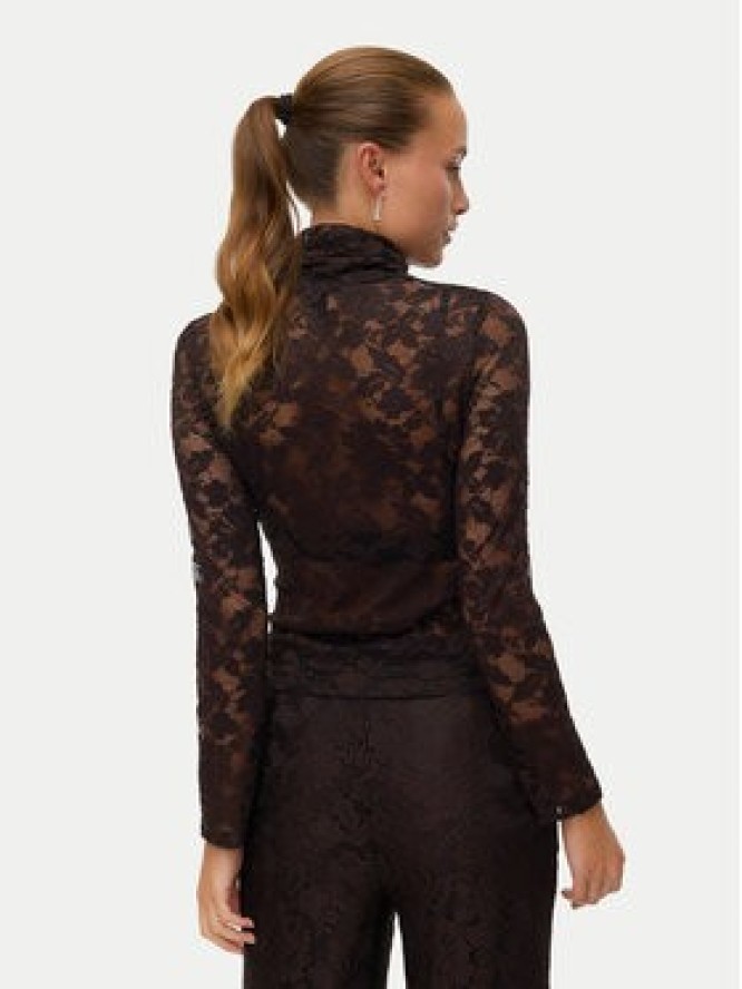 Vero Moda Bluzka Neline 10335562 Brązowy Slim Fit