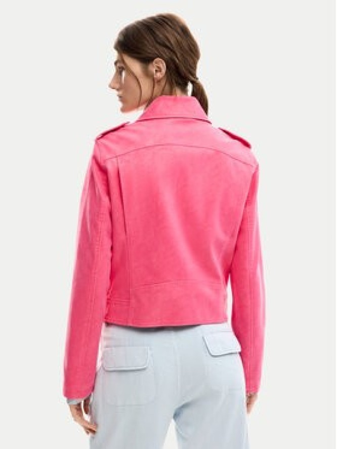 Desigual Kurtka z imitacji skóry Lolly 26SWEW06 Różowy Regular Fit