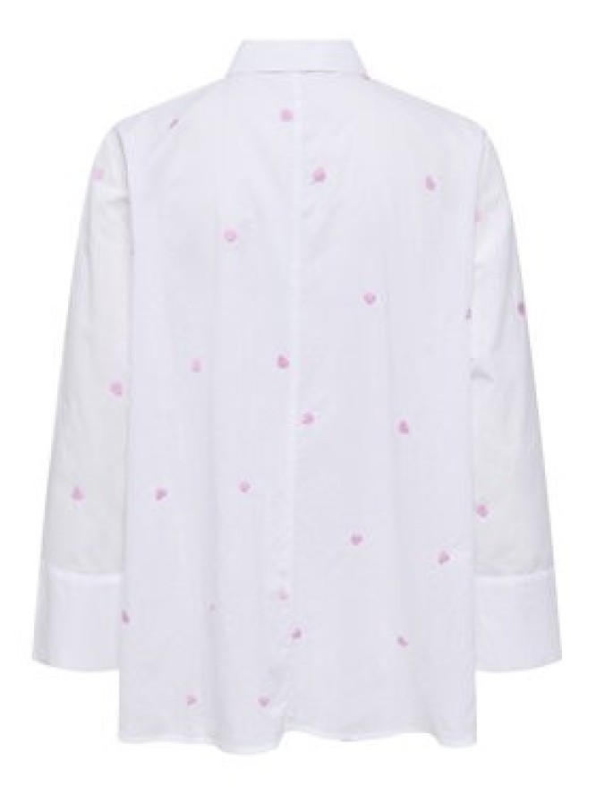 ONLY Koszula 15283743 Biały Box Fit