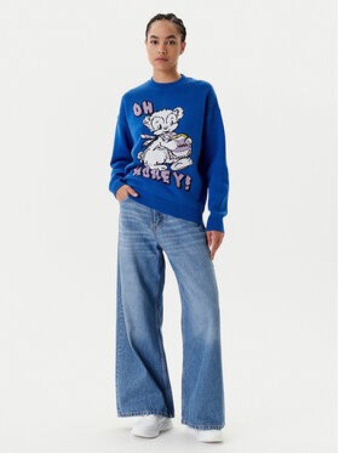 HUGO Sweter Seted 50543019 Niebieski Regular Fit