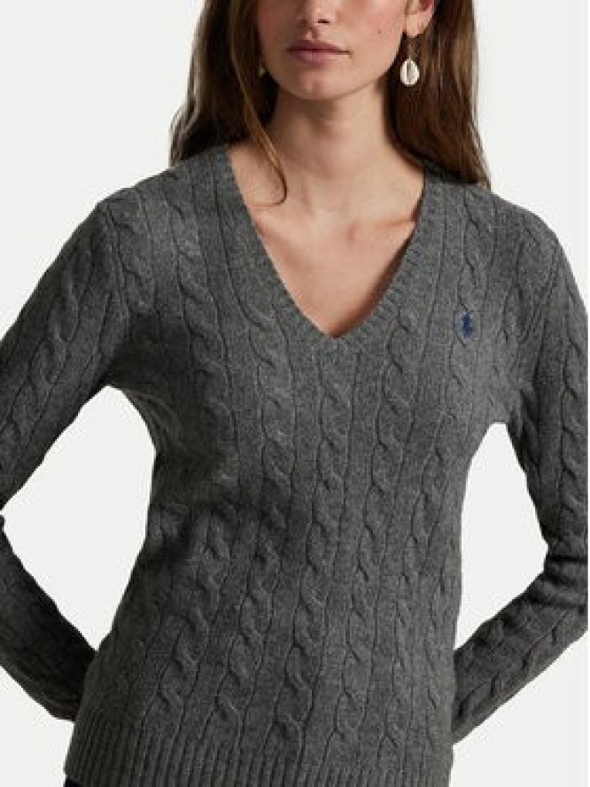 Polo Ralph Lauren Sweter 211971866500 Szary Slim Fit