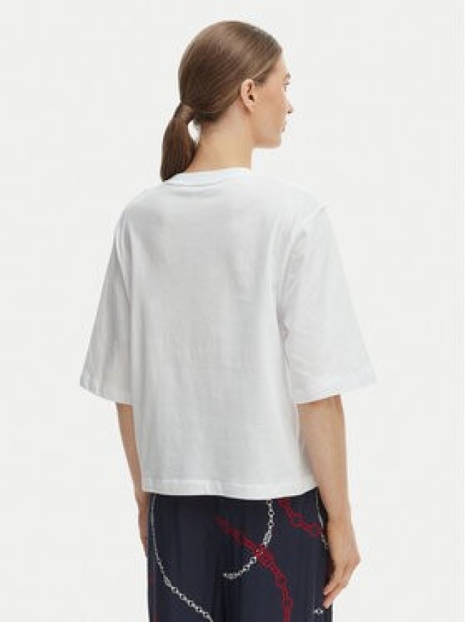 Tommy Hilfiger T-Shirt WW0WW47811 Biały Relaxed Fit