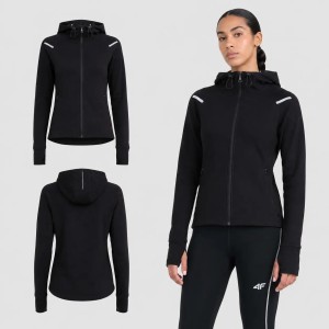 BLUZA DAMSKA DRESOWA 4F SPORTOWA TRENINGOWA TREKKINGOWA KOLOR CZARNY