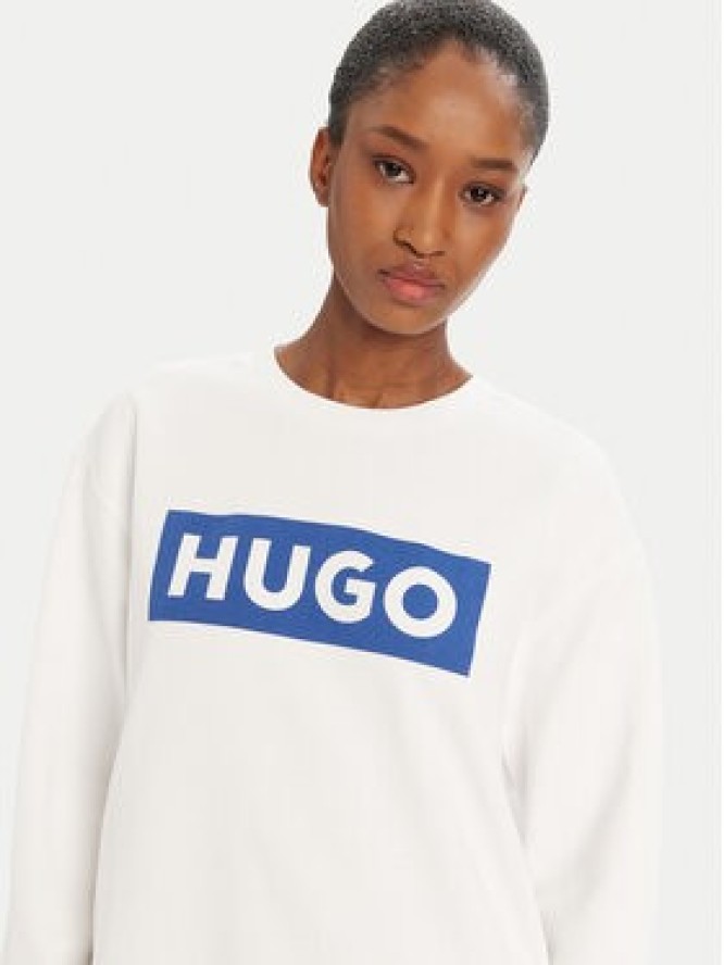 HUGO Bluza Classic 50522425 Biały Relaxed Fit
