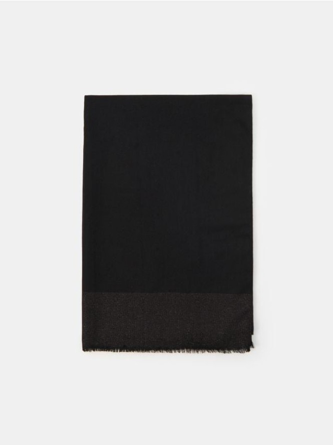 Chusta z metalizowaną nicią - czarny