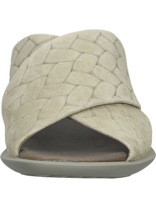 Think! Skórzane klapki w kolorze zielonym rozmiar: 39