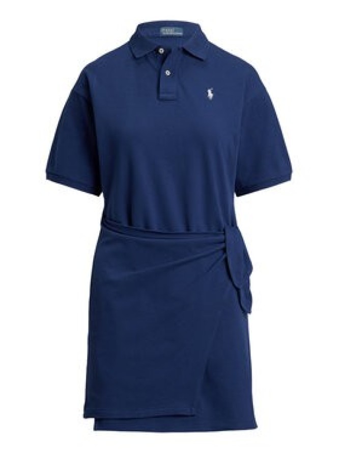 Polo Ralph Lauren Sukienka codzienna 211A88516001 Granatowy Straight Fit
