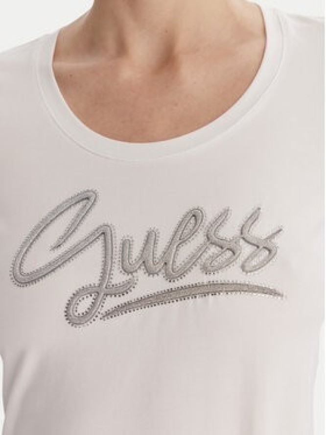 Guess T-Shirt W6RI24 J1314 Biały Regular Fit