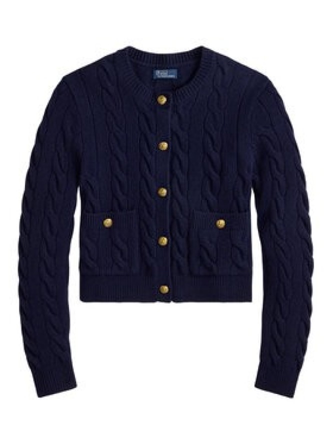 Polo Ralph Lauren Kardigan 211978312501 Granatowy Regular Fit