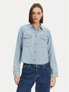 Noisy May Koszula jeansowa Selvi 27033010 Błękitny Regular Fit