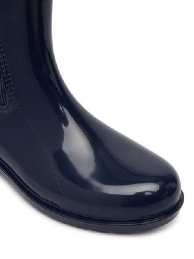 Tommy Hilfiger Kalosze Th Buckle Glossy Ankle Rain Boot FW0FW09543 Granatowy