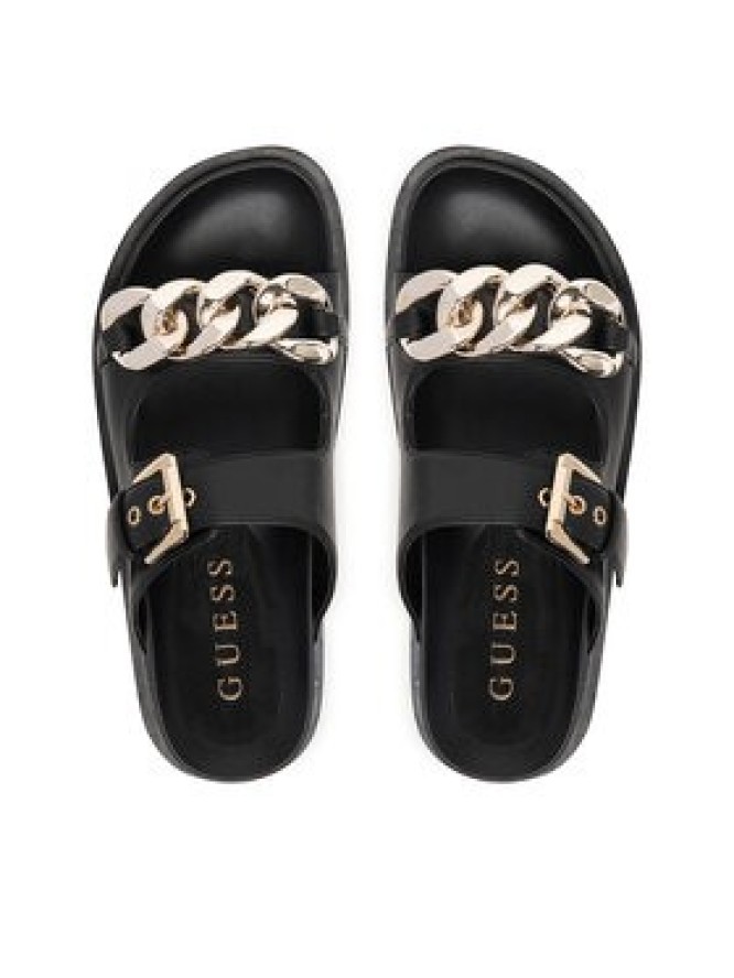Guess Klapki FLJFT5 ELE03 Czarny