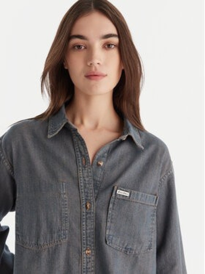 Guess Jeans Koszula jeansowa W5BH0D D5M8E Niebieski Relaxed Fit