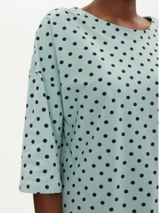 Fransa Bluzka 20613439 Niebieski Relaxed Fit