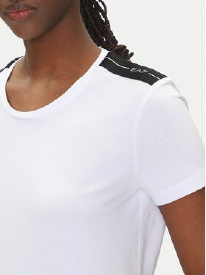 EA7 Emporio Armani T-Shirt 7W000497 AF14880 U0002 Biały Regular Fit