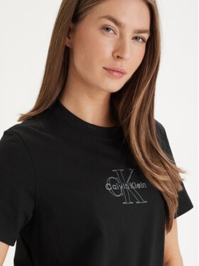 Calvin Klein Jeans T-Shirt LV047F831G Czarny Regular Fit