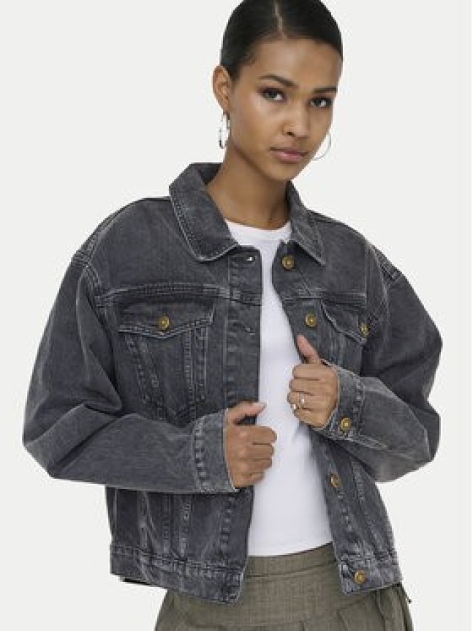 ONLY Kurtka jeansowa Harper 15363548 Czarny Regular Fit