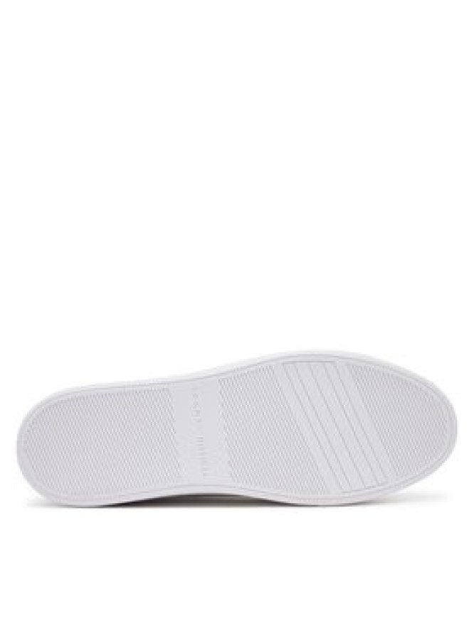 Tommy Hilfiger Sneakersy Platform Court Sneaker Metallics FW0FW08648 Biały