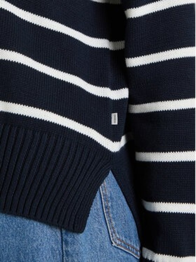 Guess Jeans Sweter W5BR03 Z3HM1 Granatowy Relaxed Fit