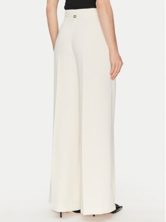 TWINSET Spodnie palazzo 251TP2102 Écru Wide Leg