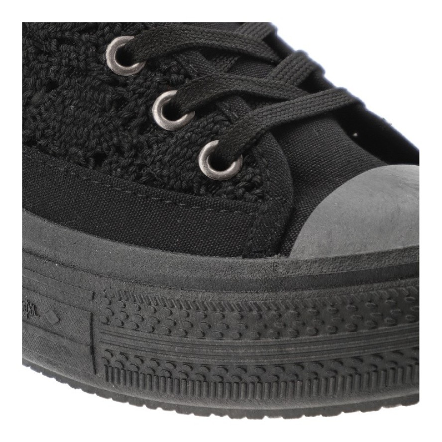 Czarne Trampki Lee Cooper Damskie Buty Na Platformie